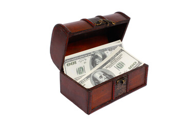 A money in chest