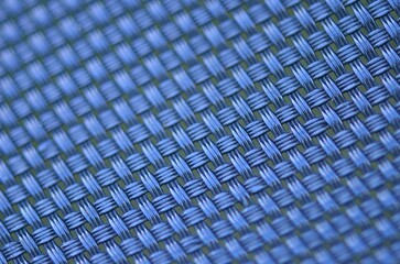Blue synthetic rattan texture weaving background-used on outdoor garden furniture