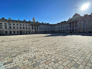 Obraz premium A view of Somerset House in London
