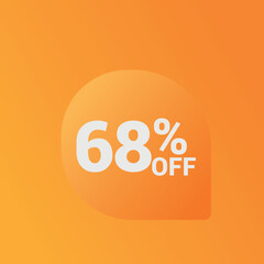 58% off Sale banner offer ad discount promotion vector banner. price discount offer. season sale promo sticker colorful background	
