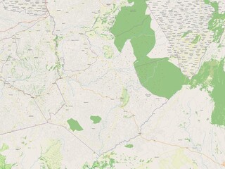 Fototapeta premium Bomet, Kenya. OSM. No legend