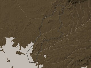 Busia, Kenya. Sepia. No legend