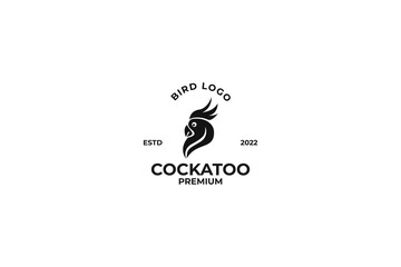 Flat cockatoo head logo design vector  template illustration © Brandingasik