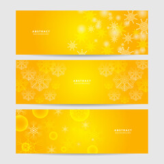 Christmas red background with snow and snowflake