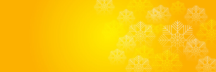 Christmas red background with snow and snowflake