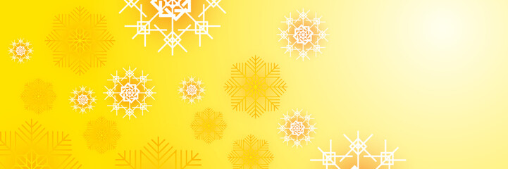 Christmas red background with snow and snowflake