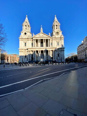 Obraz premium A view of St Pauls Cathedral in London