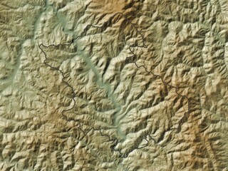 Leposaviq, Kosovo. Physical. No legend