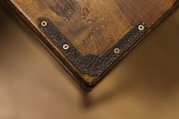 old book on a wooden table