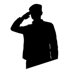 Soldier silhouette - obrazy, fototapety, plakaty