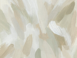 Abstract hand painted template. Neutral background in soft earthy colors. Art texture with brush strokes
