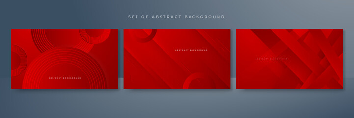 Red background with modern trendy fresh color for presentation design, flyer, social media cover, web banner, tech banner