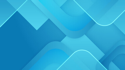 Obraz premium Modern blue abstract background. Vector abstract graphic design banner pattern presentation background web template.