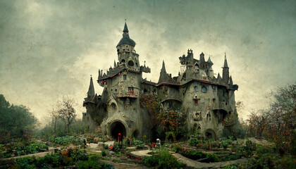 Obraz premium castle in the night