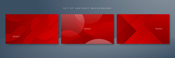 red abstract background for presentation design, flyer, social media cover, web banner, tech banner. Vector abstract graphic design banner pattern presentation background web template.