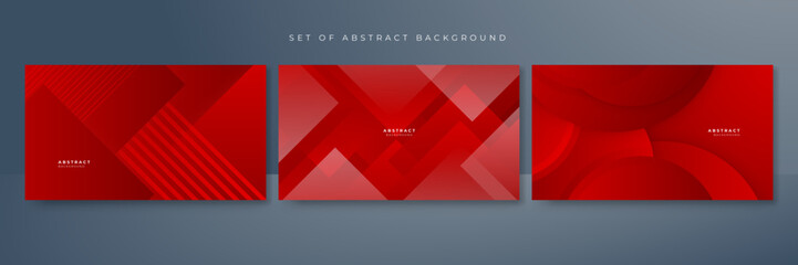 red abstract background for presentation design, flyer, social media cover, web banner, tech banner. Vector abstract graphic design banner pattern presentation background web template.