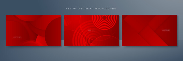 red abstract background for presentation design, flyer, social media cover, web banner, tech banner. Vector abstract graphic design banner pattern presentation background web template.