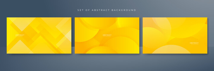 Abstract orange yellow shapes vector technology background for design brochure, website, flyer. Geometric orange abstract wallpaper for poster, certificate, presentation, landing page