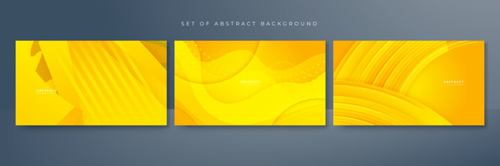 Obraz premium Abstract orange yellow shapes vector technology background for design brochure, website, flyer. Geometric orange abstract wallpaper for poster, certificate, presentation, landing page