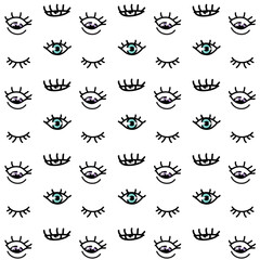 eye pattern blinking