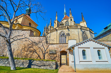 The rampart in front of St Bartholomew Church, Kolin, Czech Republic