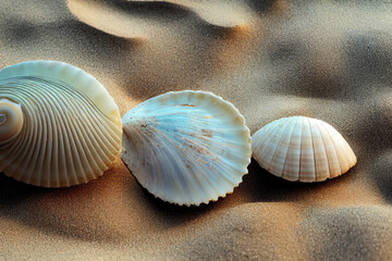 Seashells on the beach
