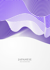 Modern Japanese style poster design background. Vector illustration. Abstract background set. Japanese pattern design. Traditional of Japan. Asian poster concept. Vintage art.