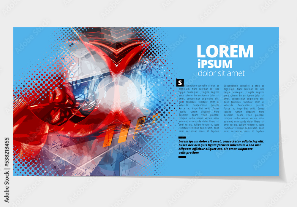 Canvas Prints elegant layout for business presentation with technology and science background, vector illustartion