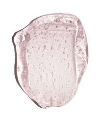 pink snail gel swatch, cosmetic textures, hair styling/ skincare product smear, isolated png	
