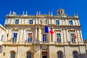 Fototapeta na wymiar City Hall in Arles, France.