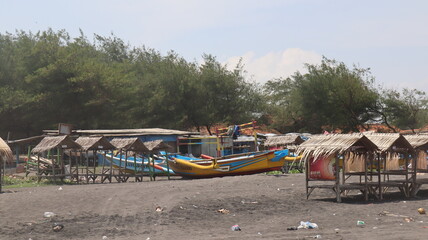 fishing village on the river
