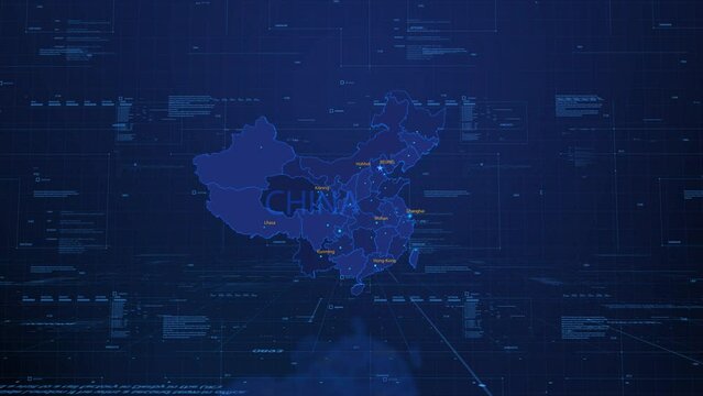 visualization of the map in the virtual space Head-Up Display, China