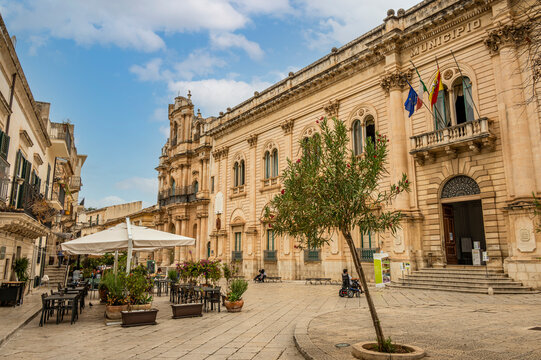 The beautiful  City Hall of Scicli