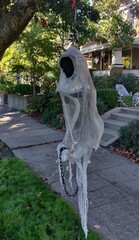 headless ghost, description of costume or decoration that is used in the time of hallowen and is...