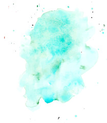 watercolor blue splash