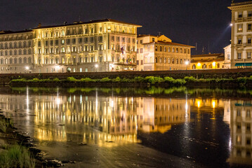 View along the River Arno, Florence, Italy.
