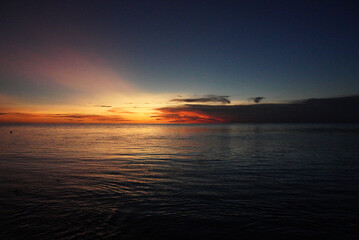 Naklejka premium Sunset on Murray Island