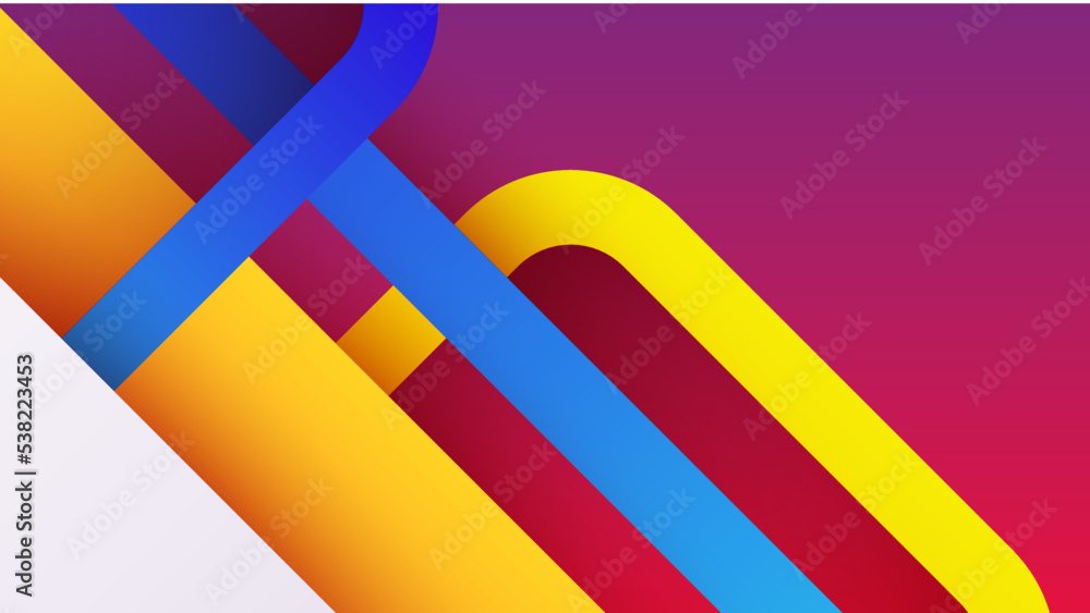 Poster Modern colourful colorful abstract background template design. Vector abstract graphic design banner pattern presentation background web template.