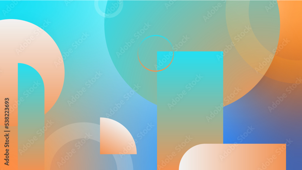 Poster Modern colourful colorful abstract background template design. Vector abstract graphic design banner pattern presentation background web template.
