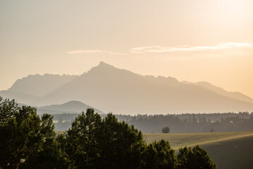 morning in the mountains, High Tatras, Krivan