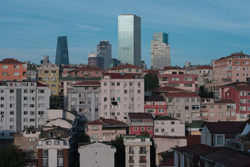 Fototapeta premium view of the city of the city