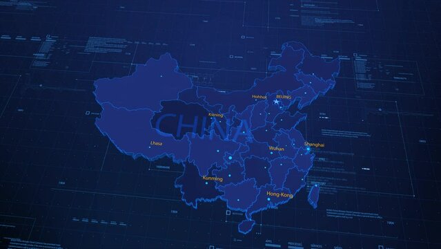 visualization of the map in the virtual space Head-Up Display, China