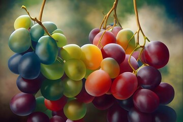 HIgh Quality Illustration of some Grapes