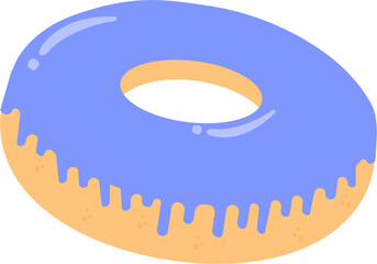 donuts with blue glaze