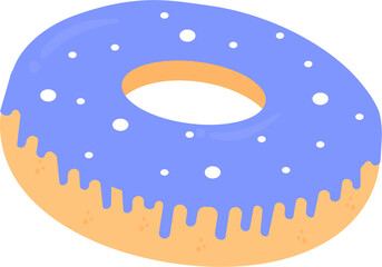 donuts with blue glaze