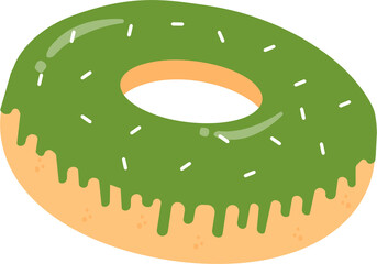 donuts with matcha glaze