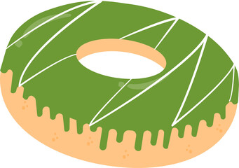 donuts with matcha glaze