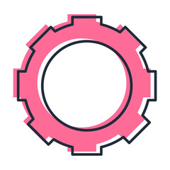 Vector setting icon. Line icon. Vector illustration in Cartoon flat style