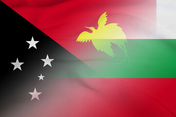 Papua New Guinea and Bulgaria government flag international negotiation BGR PNG