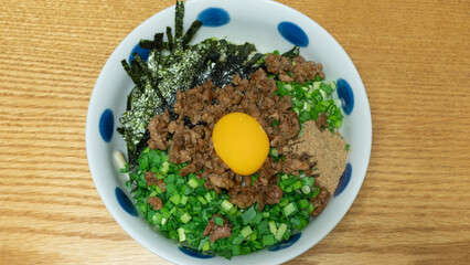 日本の食べ物｜名古屋名物・台湾まぜそば　イメージ